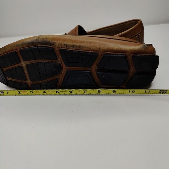 Salvatore Ferragamo Penny Loafers Leather Brown Moccasin Driver Shoes 10.5 D - Picture 12 of 13